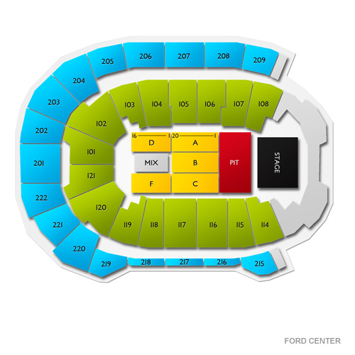 Ford Center Evansville Seating Chart With Rows