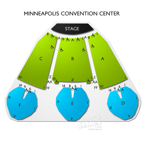 Minneapolis Convention Center Auditorium Seating Chart