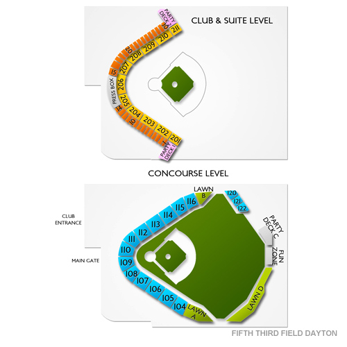 Dayton Dragons Seating Chart