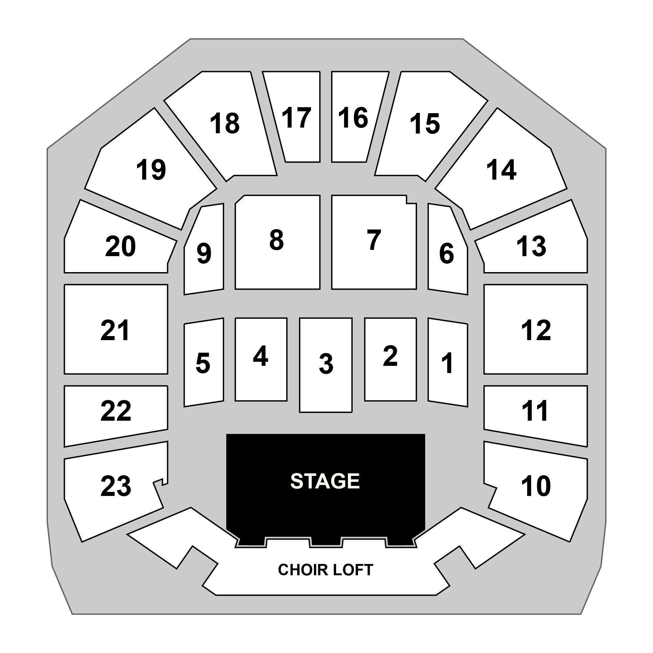 Chautauqua Amphitheater Venue Map