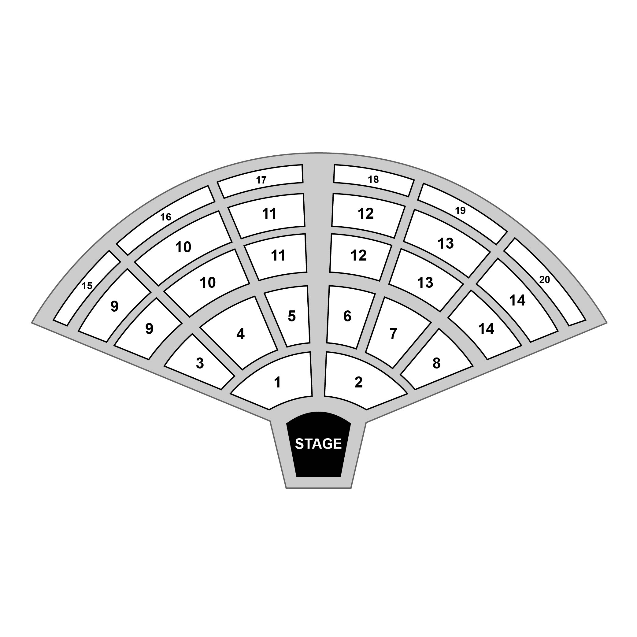 Capitol Federal Amphitheater Venue Map