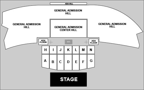 Thunder Ridge Nature Arena Venue Map