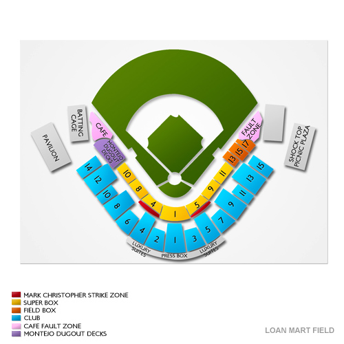 Quakes Baseball Seating Chart