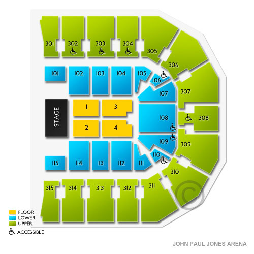 John Paul Jones Arena 2019 Seating Chart