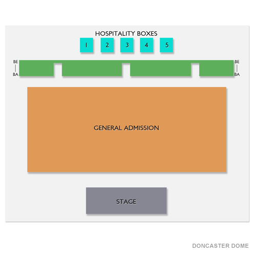 Doncaster Dome Venue Map