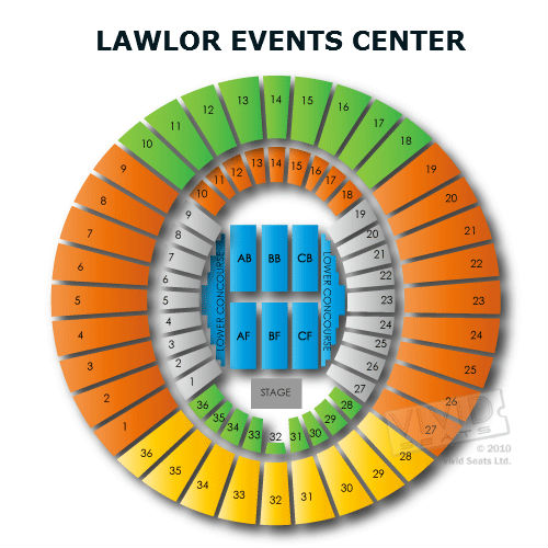 Lawlor Events Center Seating Chart