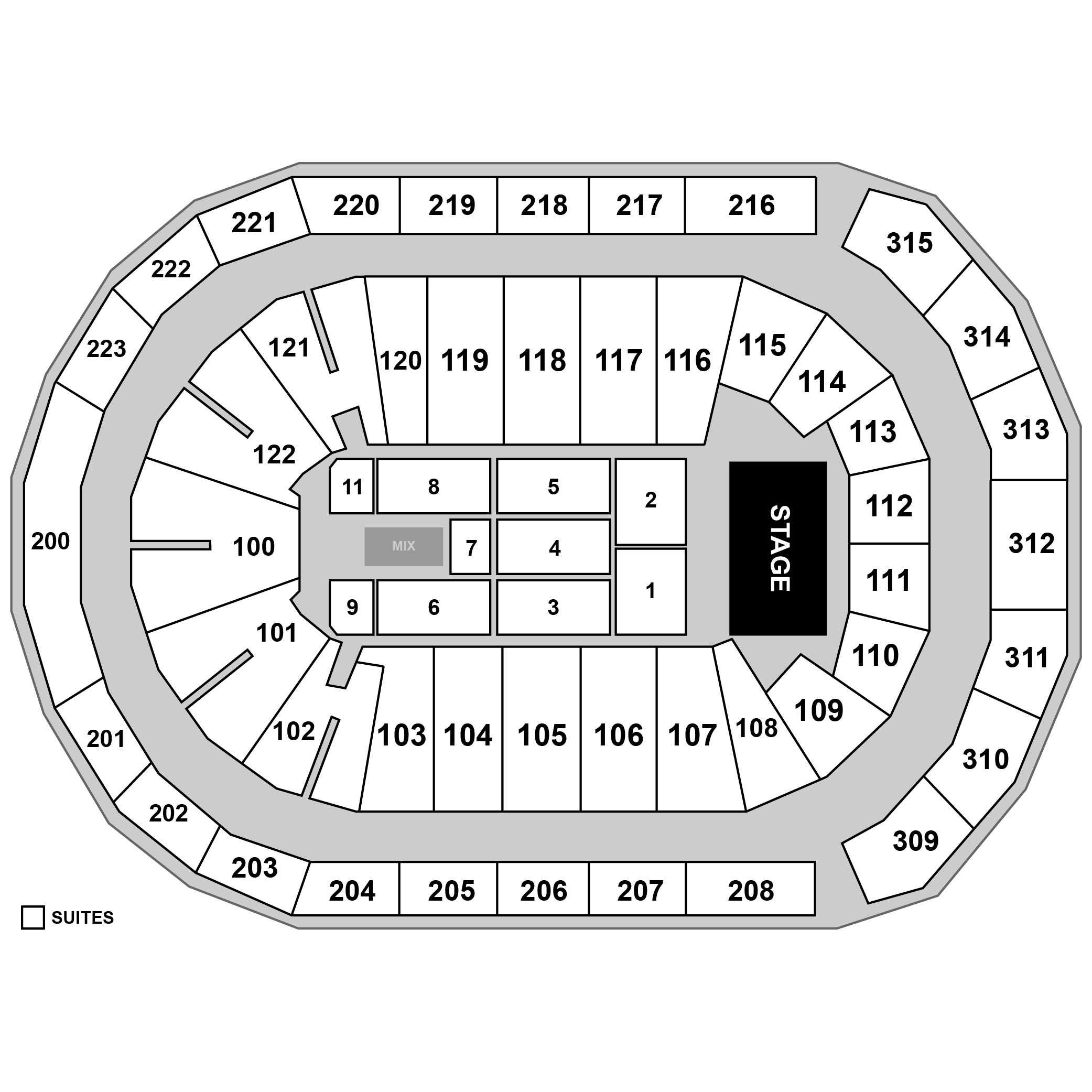 Gas South Arena Venue Map