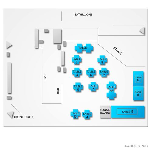 Carols Pub Venue Map