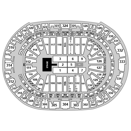 Lenovo Center Venue Map