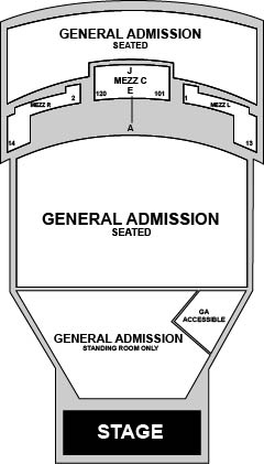 The Gleason Room - Backstage at the Fillmore Miami Beach Venue Map