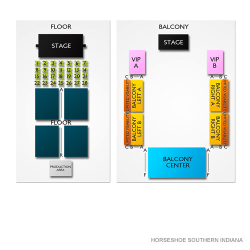 Caesars Southern Indiana Venue Map