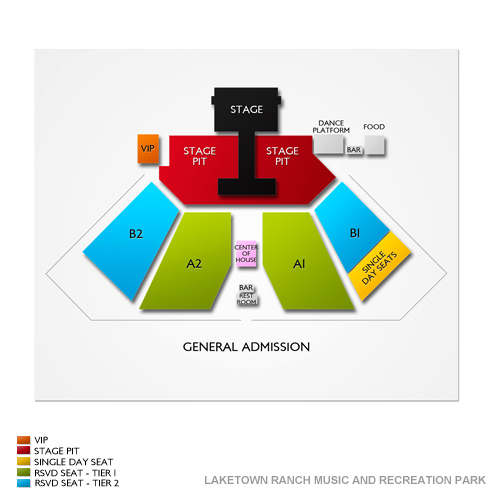 Laketown Ranch Music and Recreation Park Venue Map