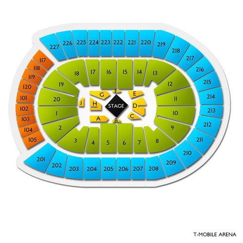 T Mobile Arena Concert Tickets And Seating View Vivid Seats