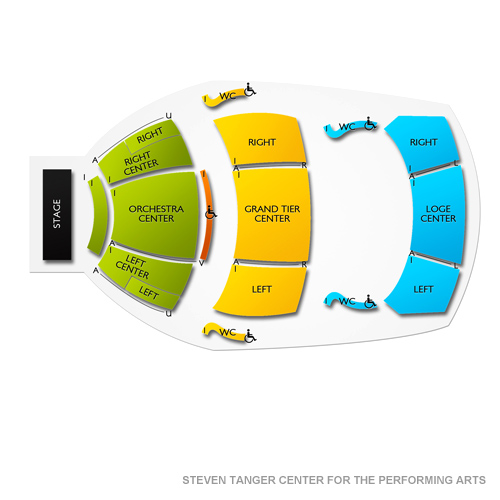 Steven Tanger Center Seating Chart