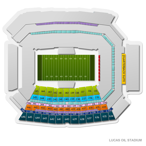 Lucas Oil Stadium Seating Chart + Section, Row and Seat Number Info