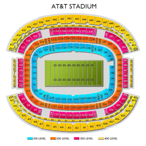 Dallas Cowboys Stadium Virtual Seating Chart