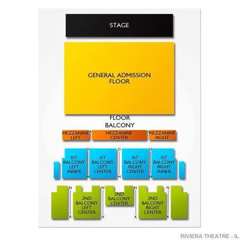 The Riviera Chicago Seating Chart
