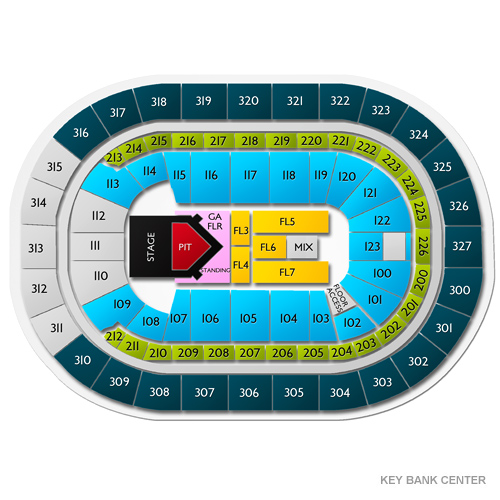 Key Bank Arena Concert Seating Chart