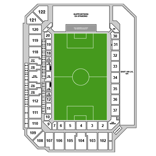 Inter&Co Stadium Venue Map