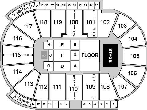 Coca-Cola Coliseum Venue Map