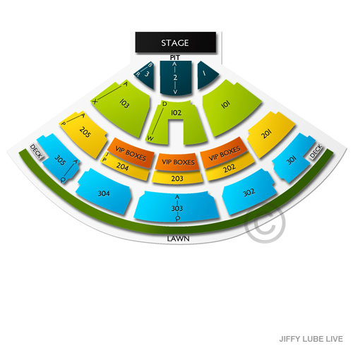 Jiffy Lube Live Seating Chart With Rows And Seat Numbers