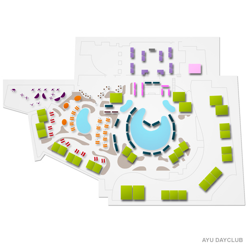AYU Dayclub Venue Map