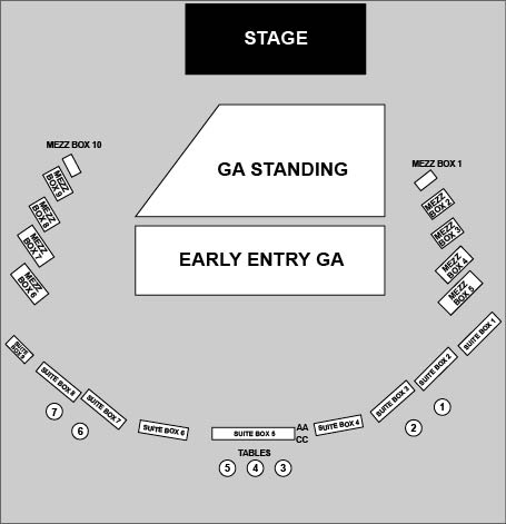 The Hall at Live Casino and Hotel - Hanover Venue Map