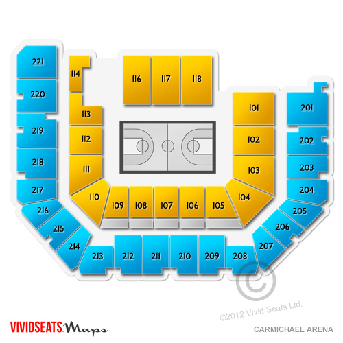 Carmichael Arena Seating Chart | Vivid Seats