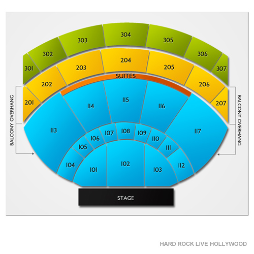 Hard Rock Live - Hollywood Venue Map