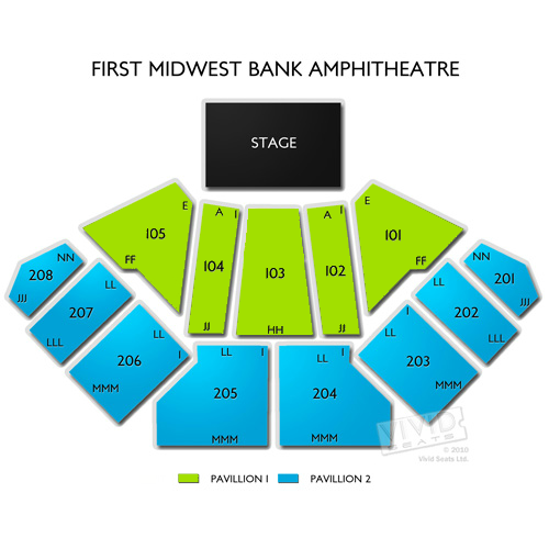 hollywood casino amphitheatre chicago il seating chart