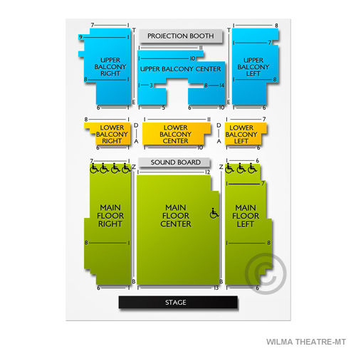 The Wilma Missoula Seating Chart