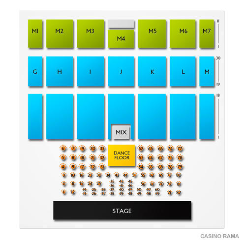 Casino Rama Theatre Seating Chart