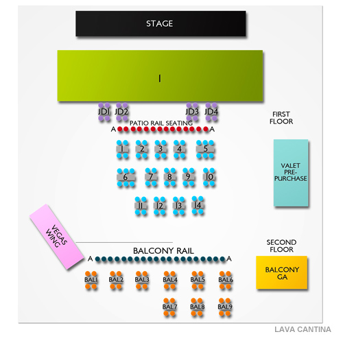 Lava Cantina The Colony Venue Map