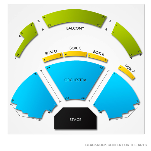 BlackRock Center For The Arts Seating Chart | Vivid Seats