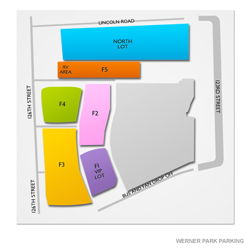Werner Park Parking Venue Map
