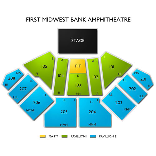 Hollywood Casino Amphitheatre Chicago 2019 Seating Chart