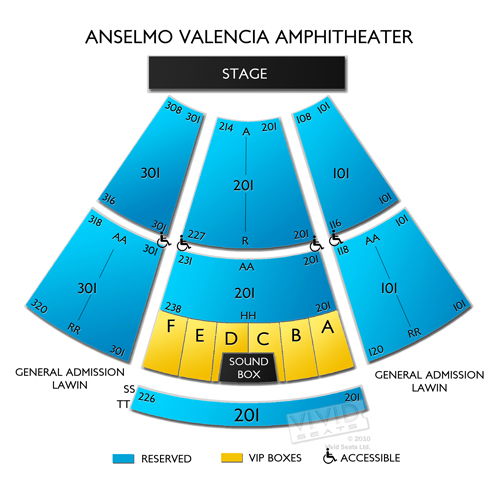 AVA Amphitheater Seating Chart