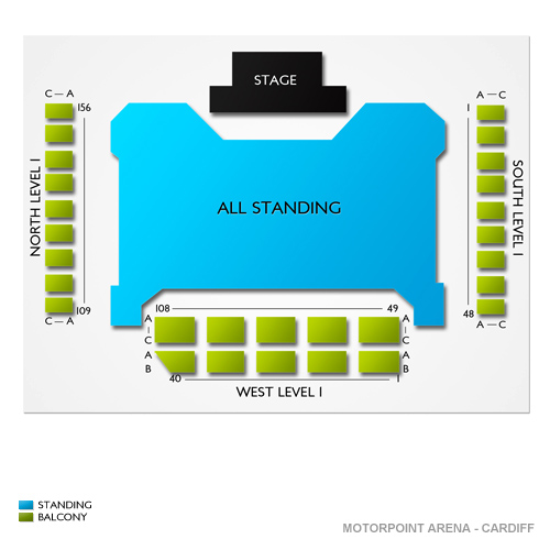Utilita Arena Cardiff Venue Map