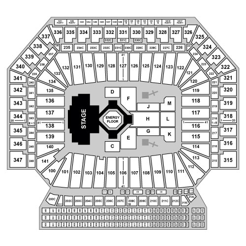 Ford Field Venue Map
