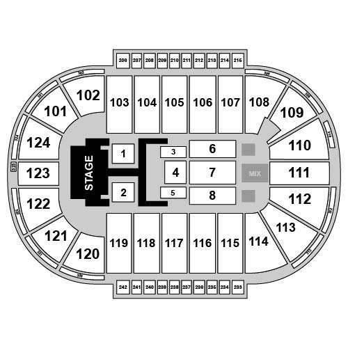 Santander Arena Venue Map