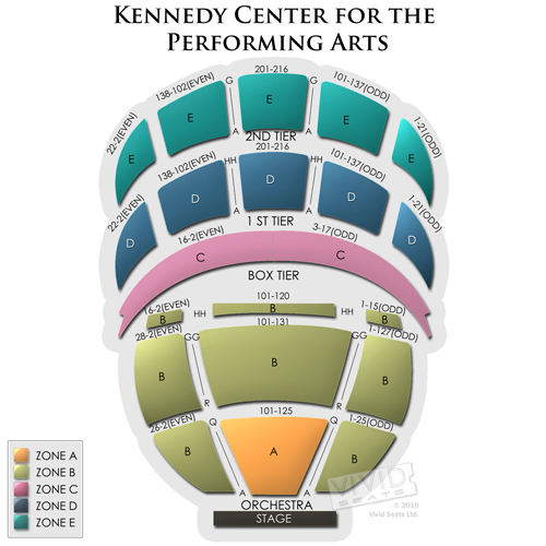 Kennedy Center Opera House Tickets Kennedy Center Opera House Seating Chart Vivid Seats