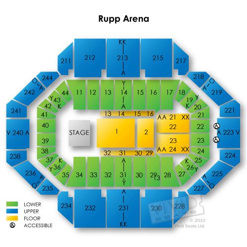 Rupp Arena Tickets Rupp Arena Information Rupp Arena Seating Chart