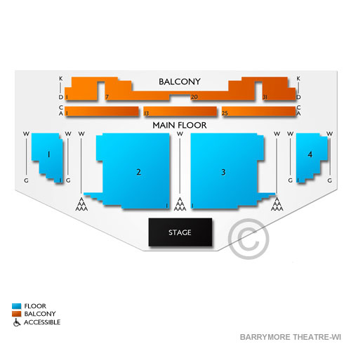Barrymore Theatre Seating Chart