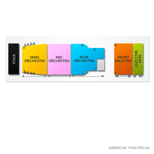 American Theatre-VA Venue Map