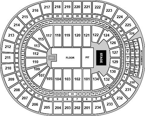 Rogers Place Venue Map