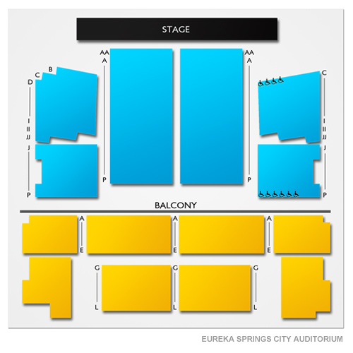 Eureka Springs City Auditorium Venue Map