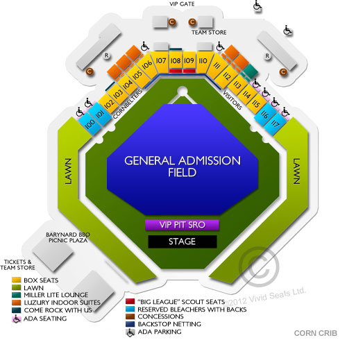 The Corn Crib Seating Chart Vivid Seats