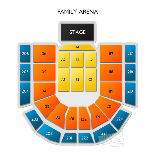 Family Arena Seating Chart Circus