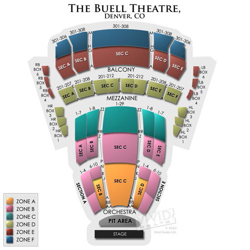 Buell Theatre Seating: A Guide for Live Shows at the Denver Center ...