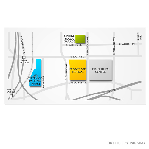 Walt Disney Theater at Dr Phillips Center Parking Venue Map